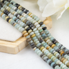 Multi Amazonite Rondelle Beads, Crystal Beads for Jewelry.