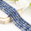 Sodalite Rondelle Beads, Crystal Beads for Jewelry.