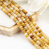 Yellow Aventurine Rondelle Beads, Crystal Beads for Jewelry.