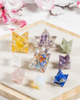 Pequeñas estrellas Merkaba de amatista para la curación de Reiki, equilibrio de chakras, rejilla de cristal, Merkaba de cristal de amatista