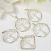 Natural White Rainbow Moonstone Crystal Tree of Life Pendant |Crystal Pendant
