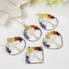 Natural 7 Chakra Crystal Tree of Life Pendant |Crystal Pendant