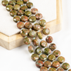 Unakite Disc Beads Crystal Healing Beads for Jewelry Making