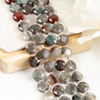 African Bloodstone Gemstone Disc Beads Crystal Healing Beads for Jewelry Making