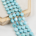 Turquoise Howlite Disc Beads Crystal Healing Beads for Jewelry Making