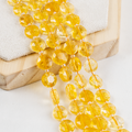 Citrine (Heated )Disc Beads Crystal Healing Beads for Jewelry Making