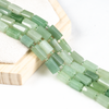Green Aventurine Gemstone Pipe Bead, Crystal Healing Tube Beads.