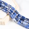 Sodalite Gemstone Pipe Bead, Crystal Healing Tube Beads.