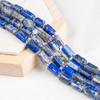 lapis Lazuli Gemstone Pipe Bead, Crystal Healing Tube Beads.