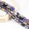 Charoite Gemstone Pipe Bead, Crystal Healing Tube Beads.
