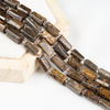 Bronzite  Gemstone Pipe Bead, Crystal Healing Tube Beads.