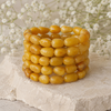 Natural Yellow Aventurine Nugget Bracelets, Crystal Loose Gemstone Nugget Bracelets