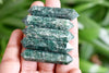 Crayon à pointe de cristal à double terminaison en aventurine verte - Acheter des crayons à double pointe taillés à la main pour la grille de cristal