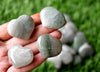 Green Aventurine Heart Crystal, Puffy Mini 1 Inch Pocket Crystal Heart