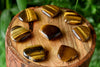 Tiger Eye Heart Crystal, Puffy Mini 1 Inch Pocket Crystal Heart