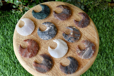 1" Fancy Jasper Moon Arrowhead Point