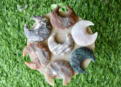 1" Fancy Jasper Moon Arrowhead Point
