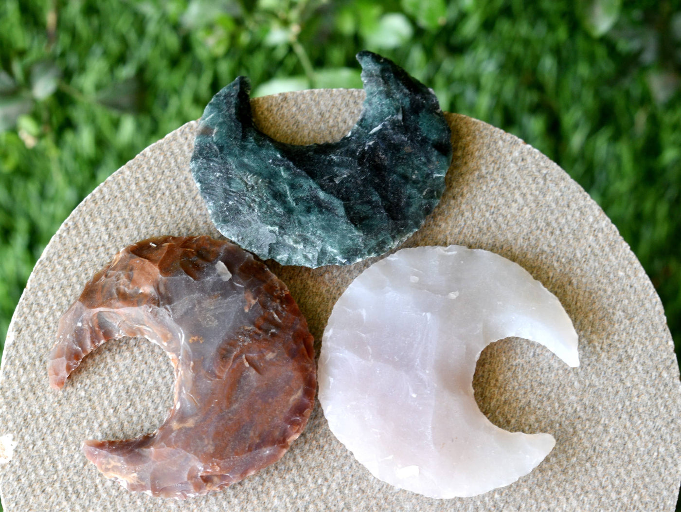 1" Fancy Jasper Moon Arrowhead Point