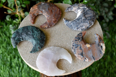 1" Fancy Jasper Moon Arrowhead Point