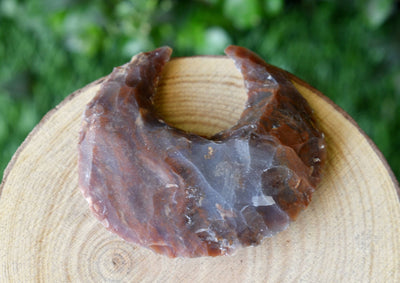 1" Fancy Jasper Moon Arrowhead Point