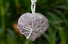 Amethyst Heart Silver Wire Wrapped Pendant, Crystal Heart Silver Wrapped Pendant