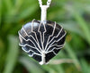 Black Obsidian Heart Silver Wire Wrapped Pendant, Heart Gemstone Pendant.