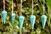 Malachite Faceted Hexagon Pendulum, Crystal Pendulum