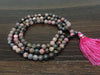 Rhodonite Gemstone Mala, 108 Prayer Bead Mala.
