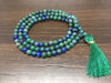 Chrysocolla Gemstone Mala, 108 Prayer Bead Mala.