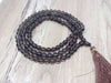 Smokey Quartz Gemstone Mala, 108 Prayer Bead Mala.