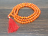 Natural 6mm Carnelian Mala 108 prayer beads Meditation Necklace Jewelery ~ JP115