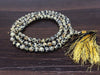 Natural Dalmatian Jasper Mala With 108 Prayer Beads.