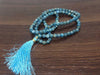Natural Apatite Mala With 108 Prayer Beads For Mediation.